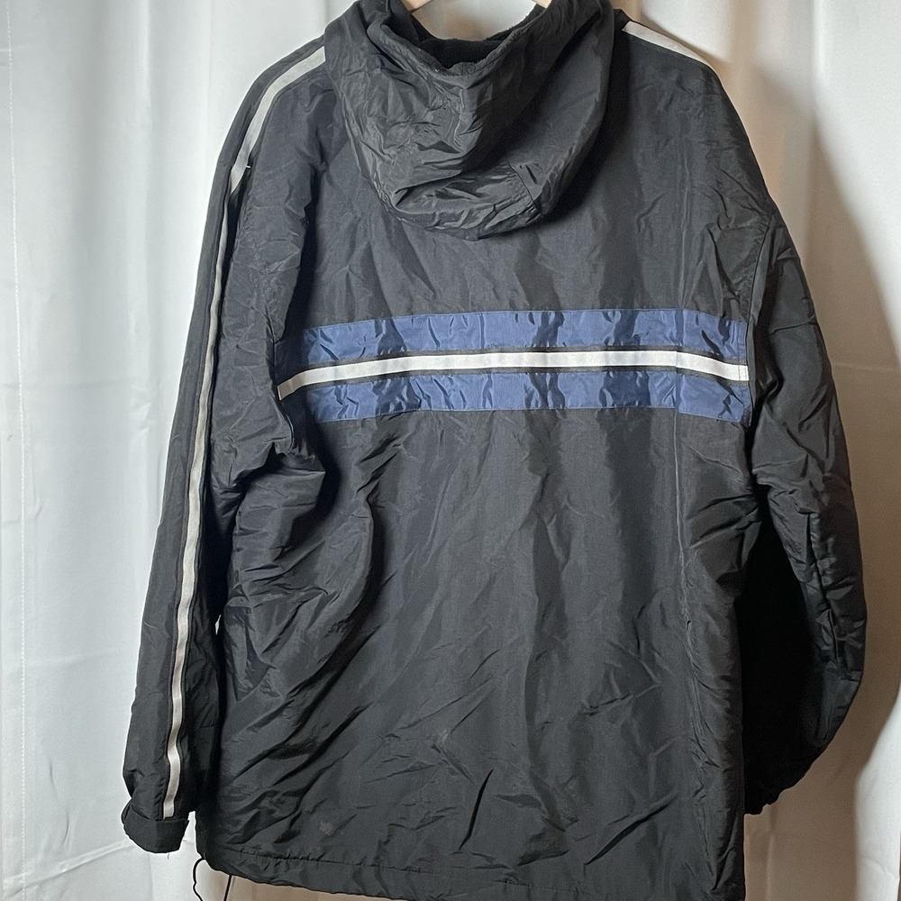 Vintage Abercrombie And Fitch Mens Jacket Blue Large Y2K‎ Full Zip 100% Nylon